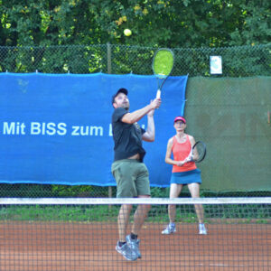 Steffi & Dominik beim Doppel
